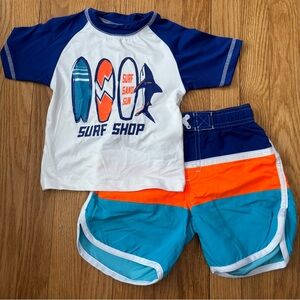 Baby Boys Surf Shop Rashguard Set - Size 24 Months